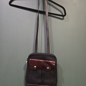 Brighton Black and Brown Crossbody Bag
